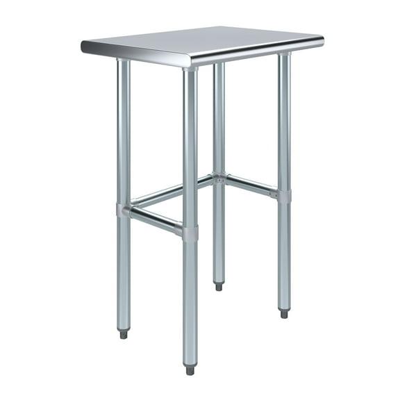 Amgood Stainless Steel Open Base Work Table
