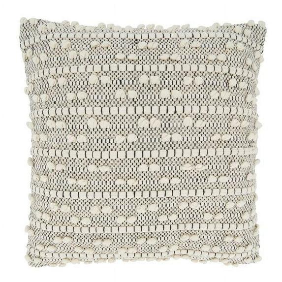 Saro Kema Square Cotton Pillow Cover | Wayfair