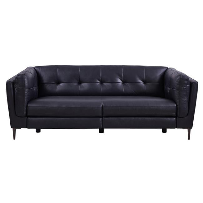 Primrose Navy Top Grain Leather Power Recliner Sofa