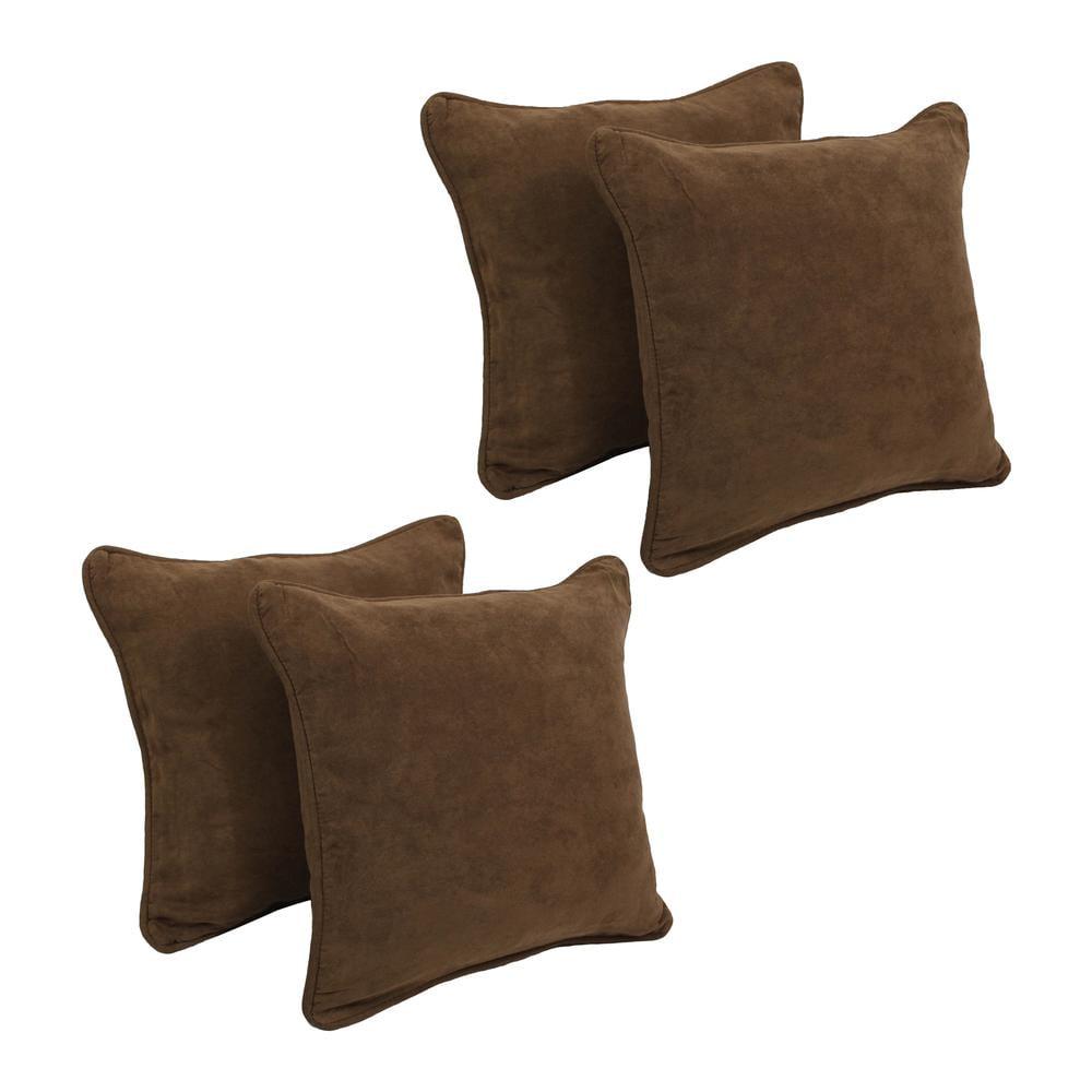 Microsuede Reversible Throw Pillow