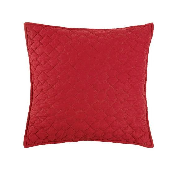 18" x 18" Regent Diamond 4th of July Patriotic Solid Scarlet Red Square Large Throw Pillow