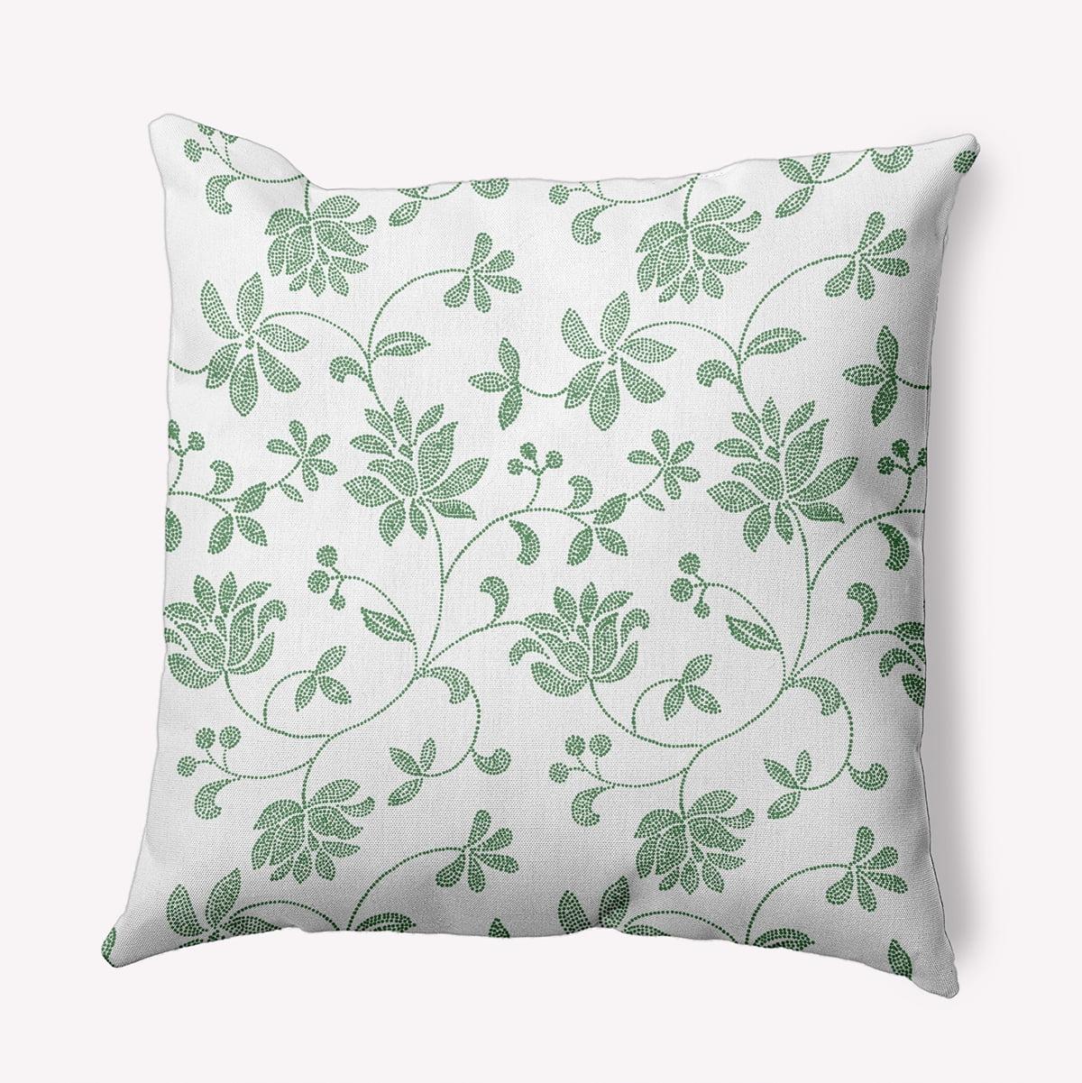 Floral Reversible Throw Pillow