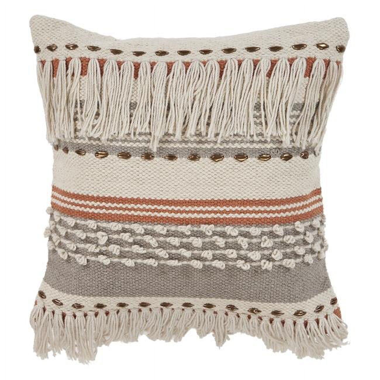 Rajani Home Analee Appliqued Cotton Throw Pillow