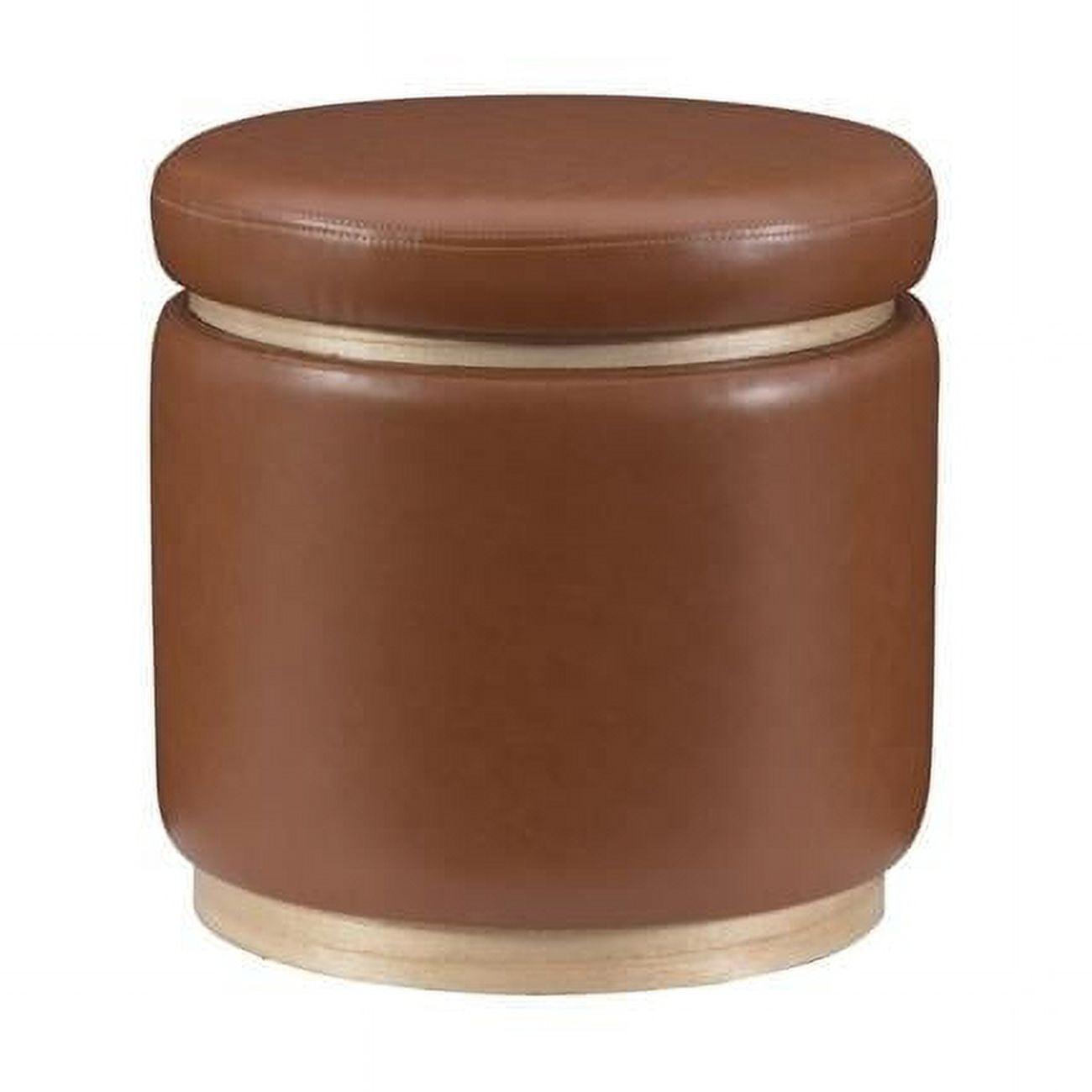 Addilynne Faux Leather Ottoman