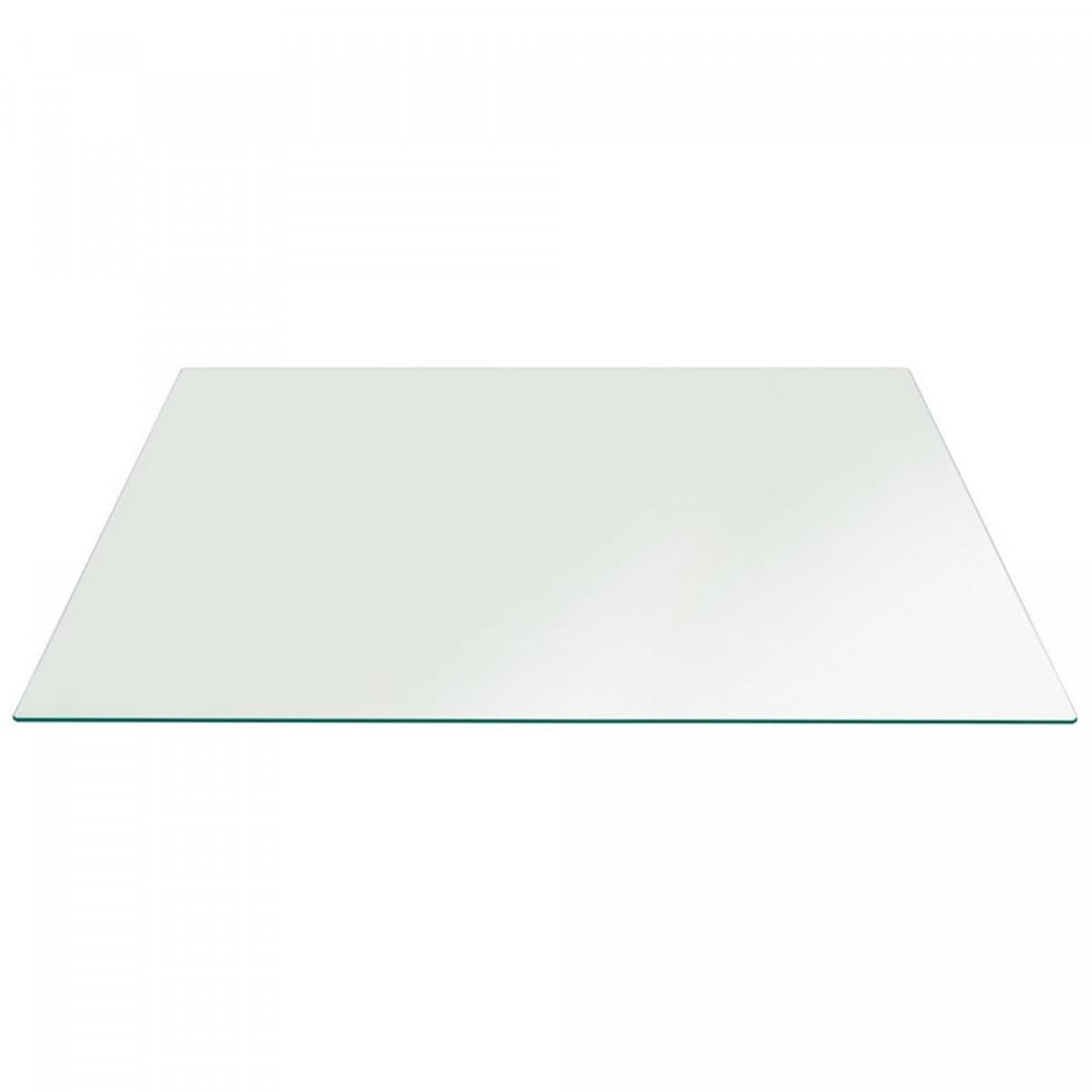 Elegant 18" x 24" Clear Tempered Glass Rectangle Table Top