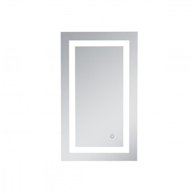 Elegant Lighting Helios 18in x 30in Hardwired LED mirror with touch sensor and color changing temperature 3000K/4200K/6400K