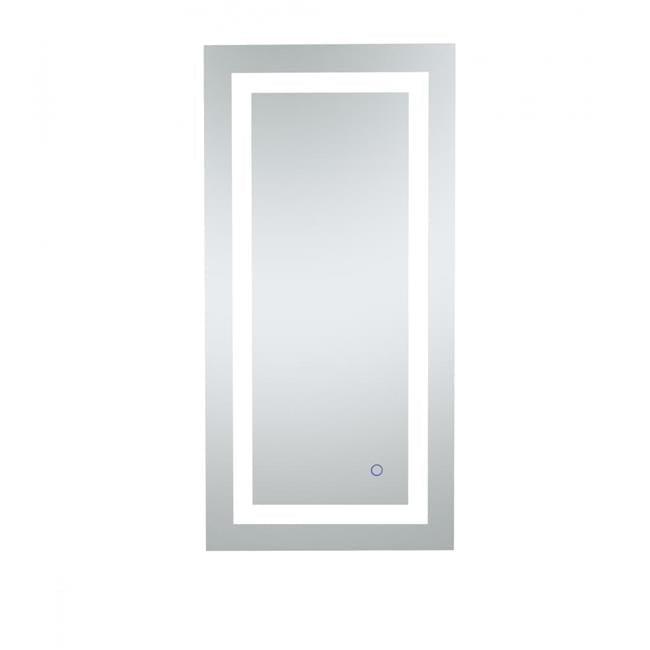 Elegant Lighting Helios 18in x 30in Hardwired LED mirror with touch sensor and color changing temperature 3000K/4200K/6400K