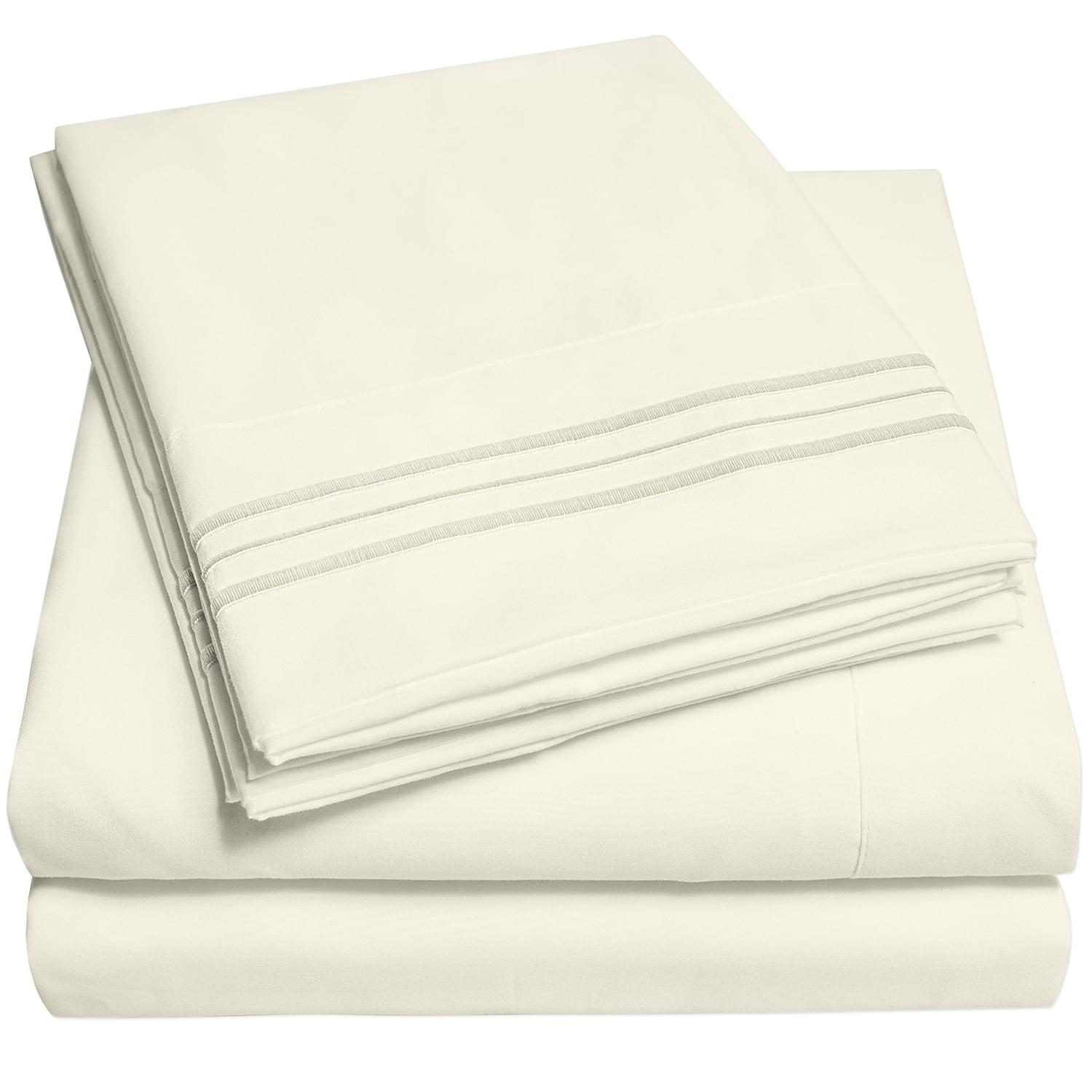 4 Piece Sheet Set, Ultra Soft 1800 Series, Double Brushed Microfiber by Sweet Home Collection®