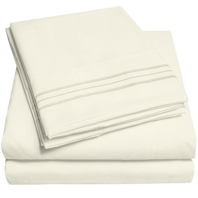 Sweet Home Collection Luxurious Classic Soft Solid 1800 Series Microfiber Sheet Set, Various Colors and Sizes