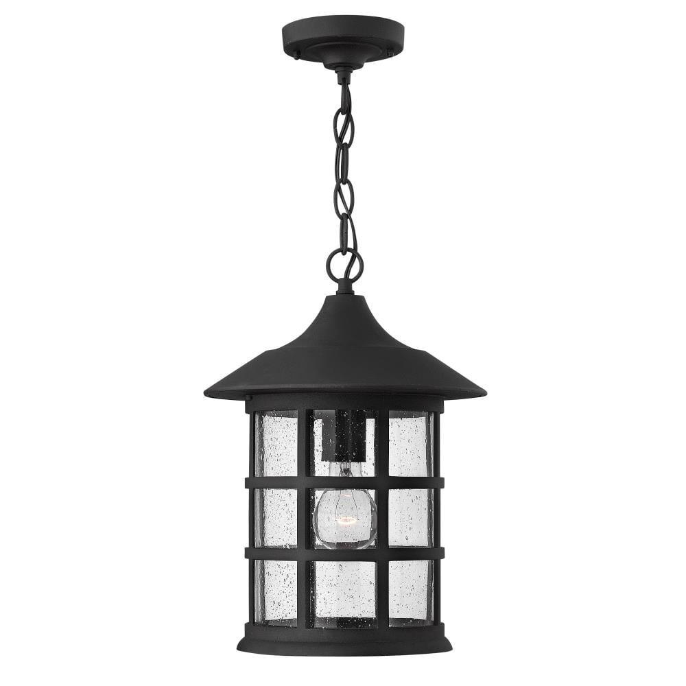 Freeport Black Aluminum 14" LED Outdoor Hanging Lantern