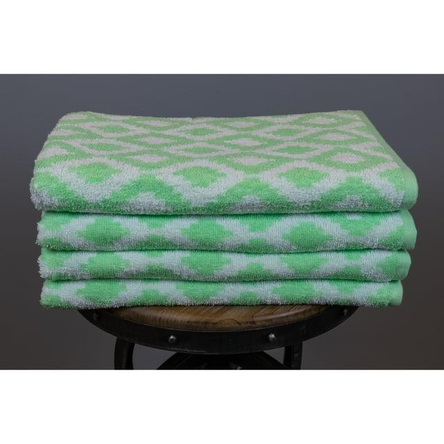 Fibertone by 1888 Mills 4 Piece Beach Towel Set (Set of 4)