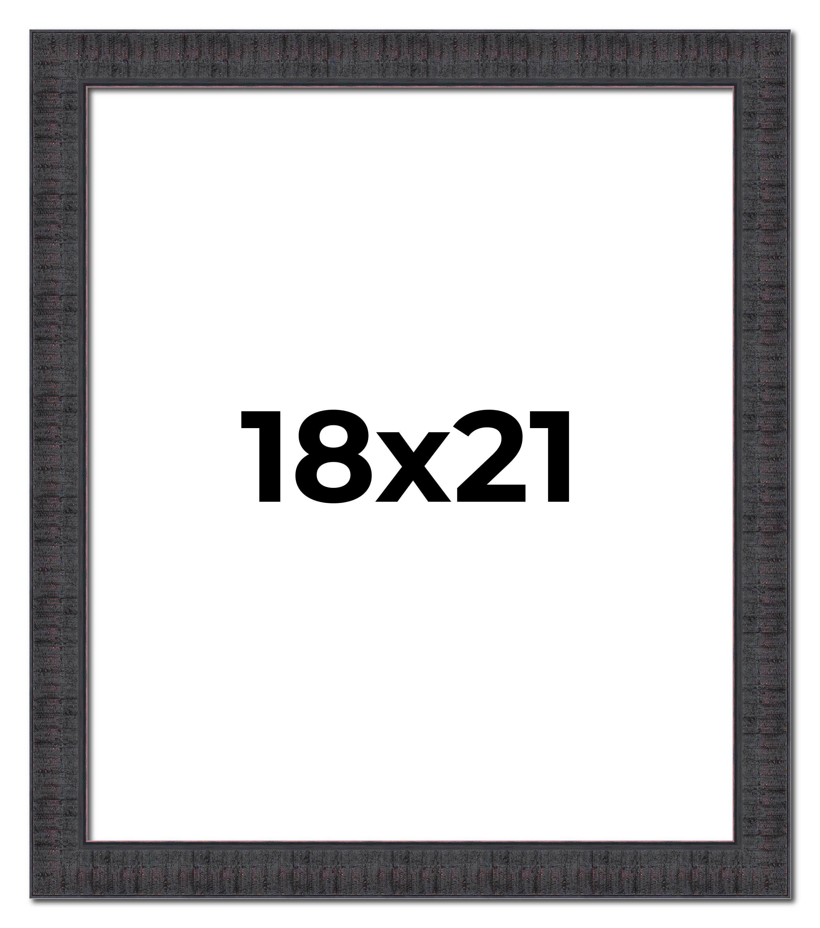 18x24 Frame White Wheat Solid Wood Picture Frame | Moulding Width 0.75 Inches | Interior Depth 0.5