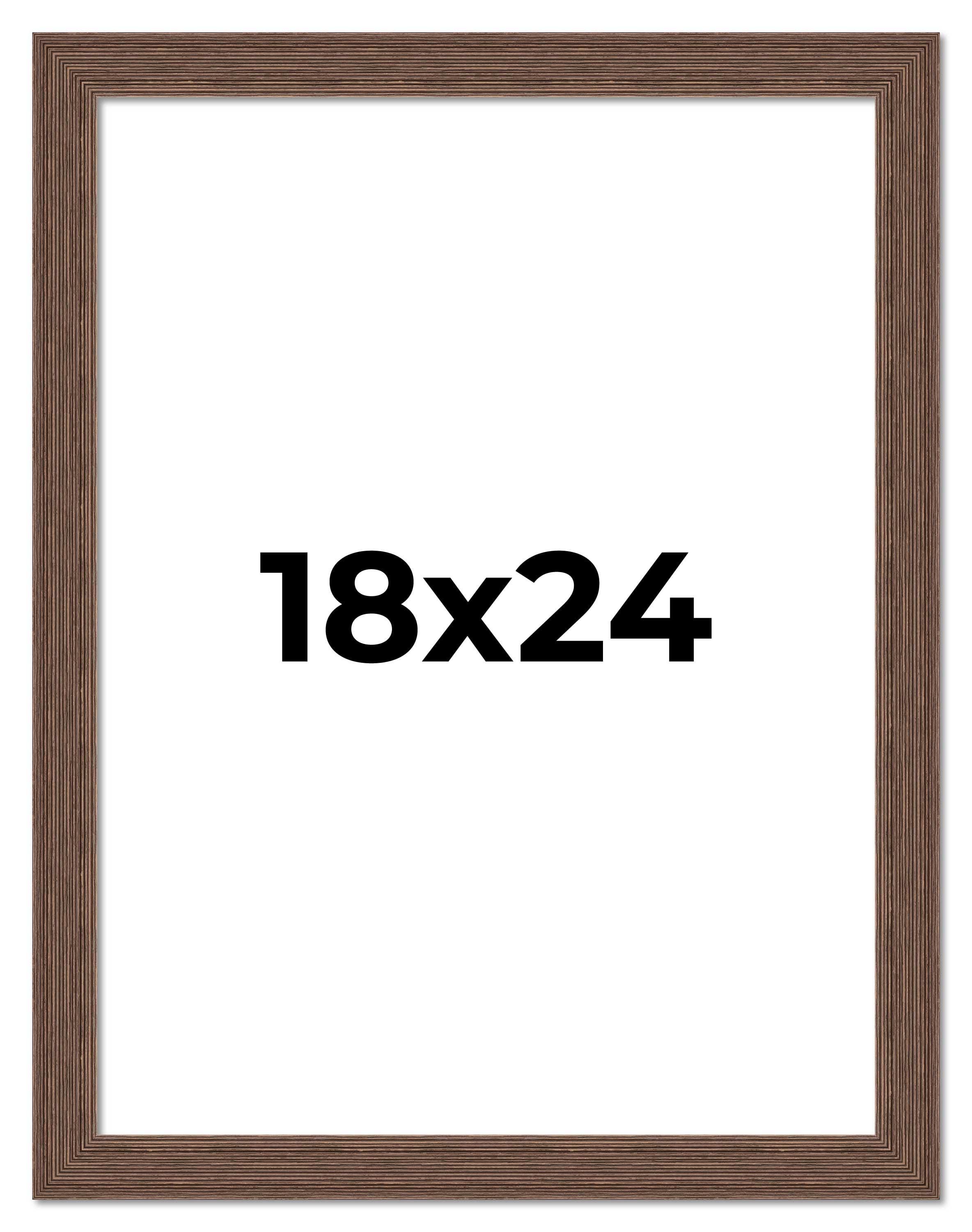 18x24 Frame White Wheat Solid Wood Picture Frame | Moulding Width 0.75 Inches | Interior Depth 0.5