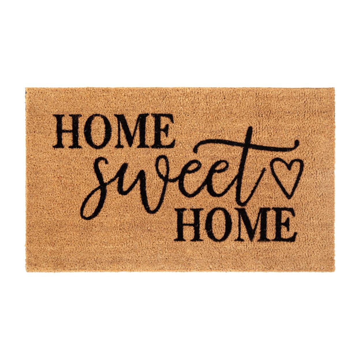 Flash Furniture Harbold 18" x 30" Indoor/Outdoor Coir Doormat with Home Sweet Home Message and Non-Slip Backing