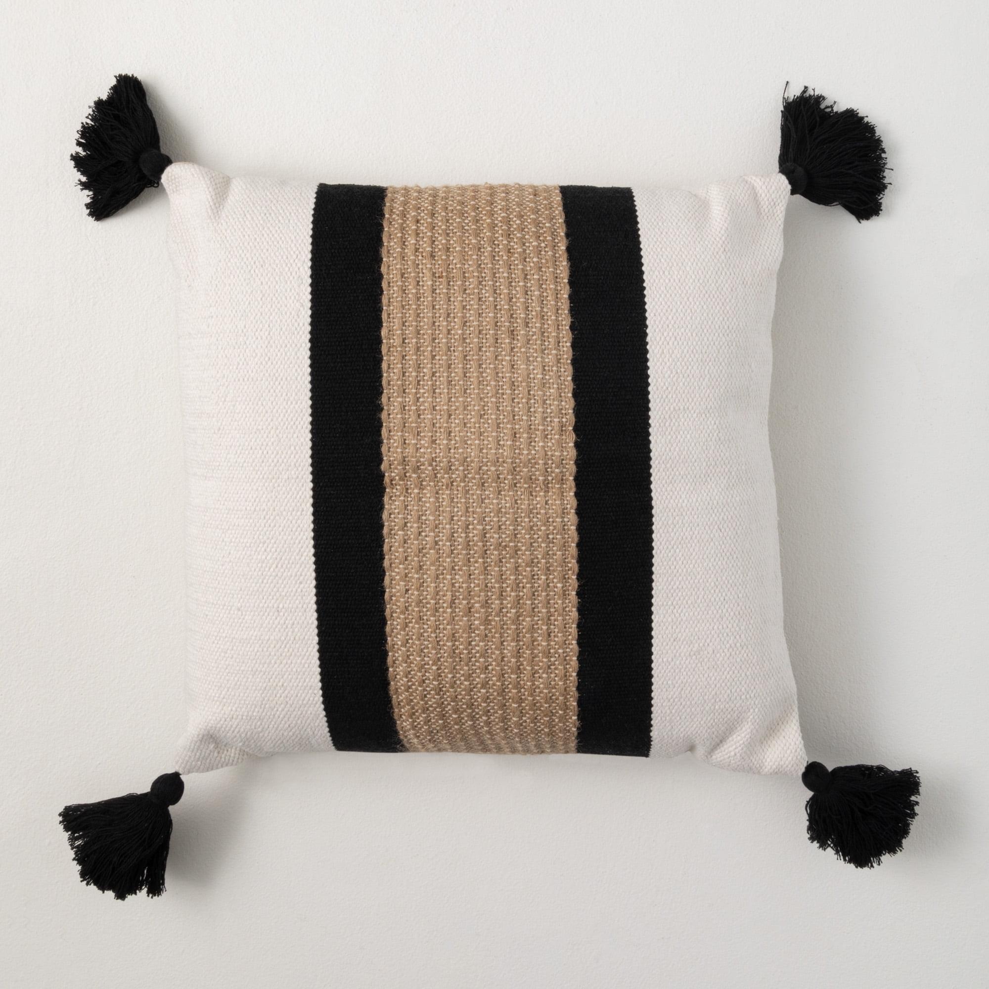 Clover Lane Tassels Cotton Throw Pillow