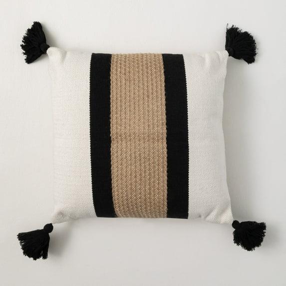 Clover Lane Tassels Cotton Throw Pillow