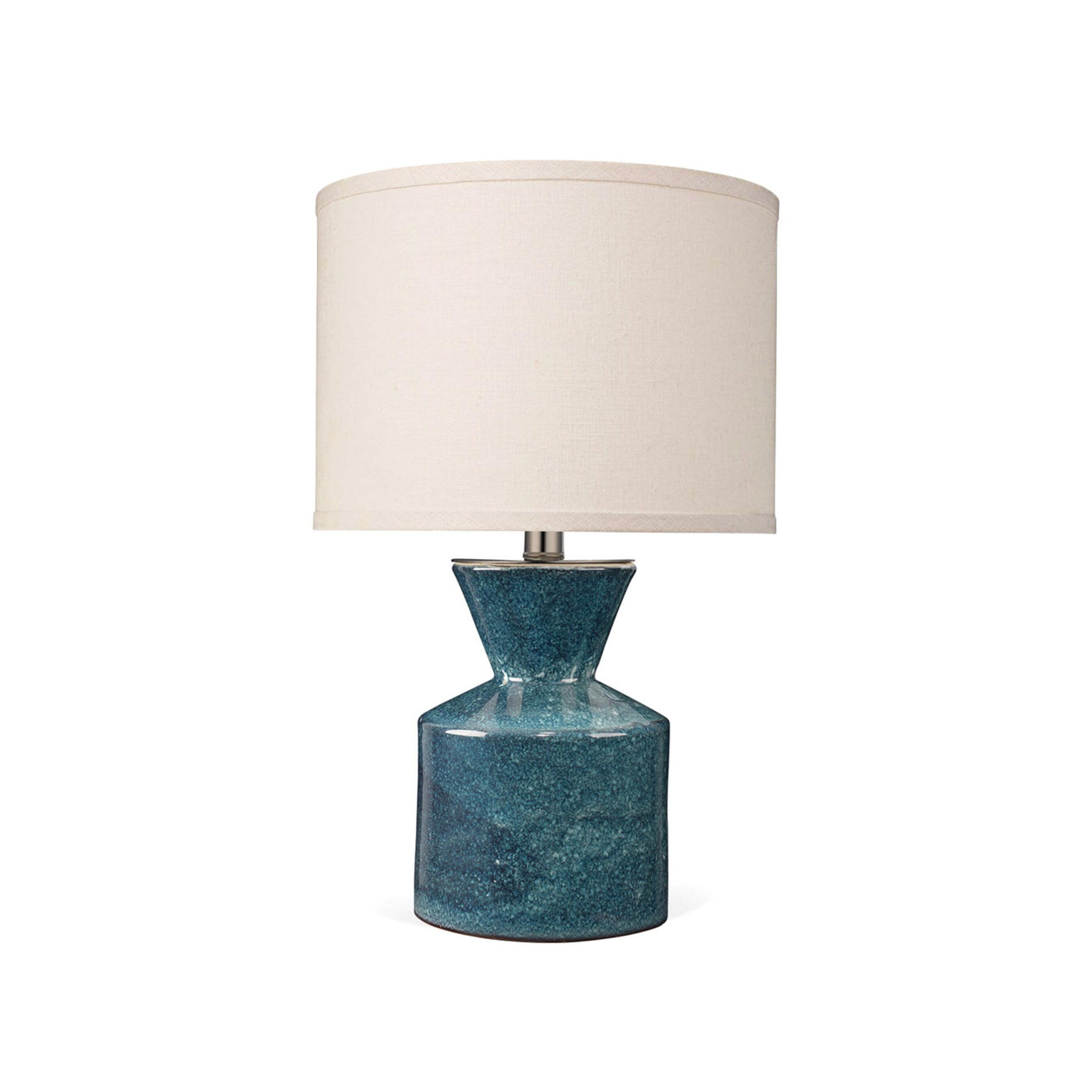 Jamie Young Berkley Ceramic Table Lamp with Linen Shade