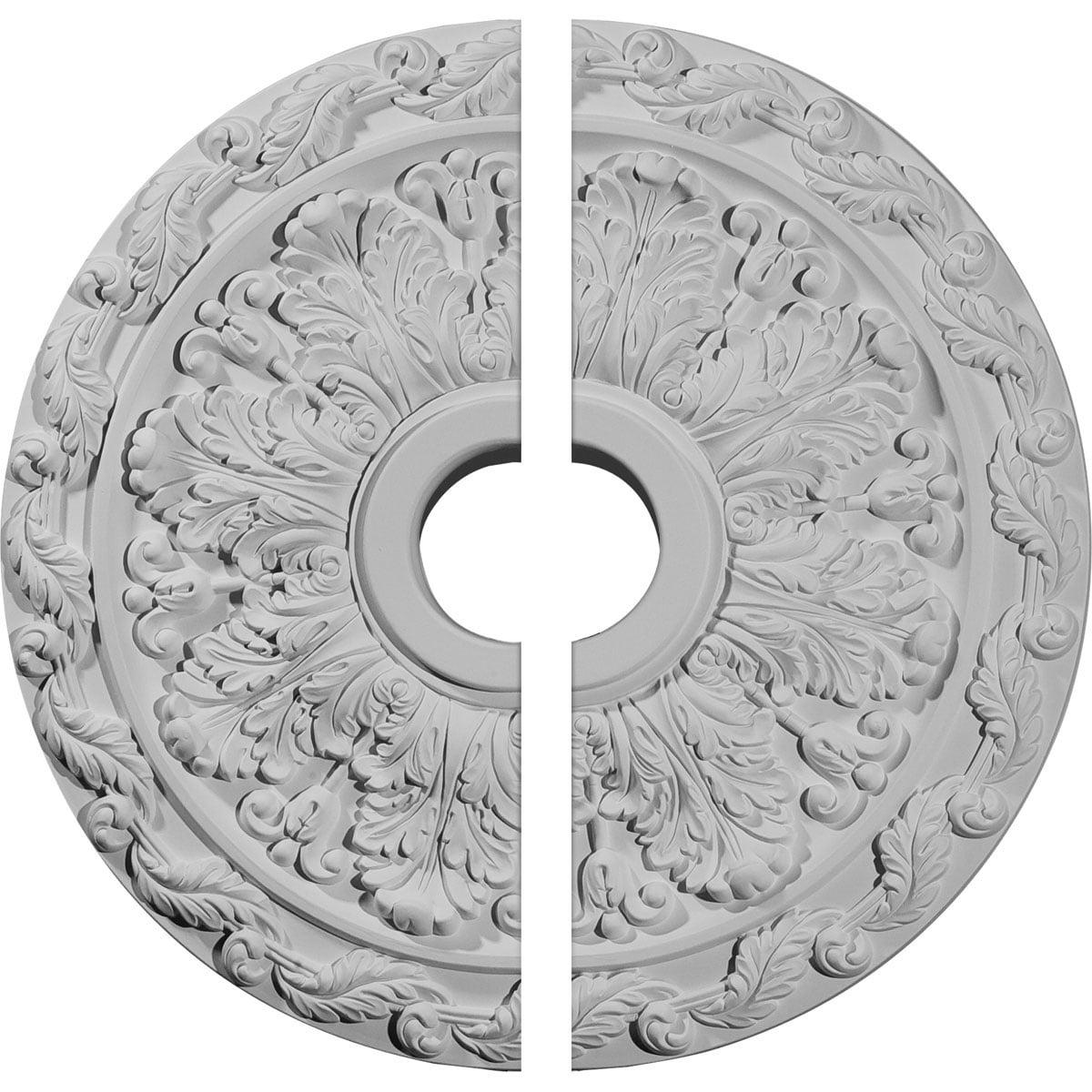 Ekena Millwork CM19SP2 Spring Leaf 19.88" H x 19.88"W x 1.25"D Ceiling Medallion