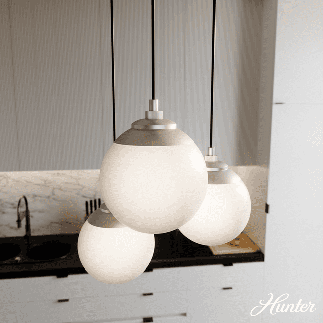 Hunter Fan Hepburn 3 - Light Cluster Globe Pendant