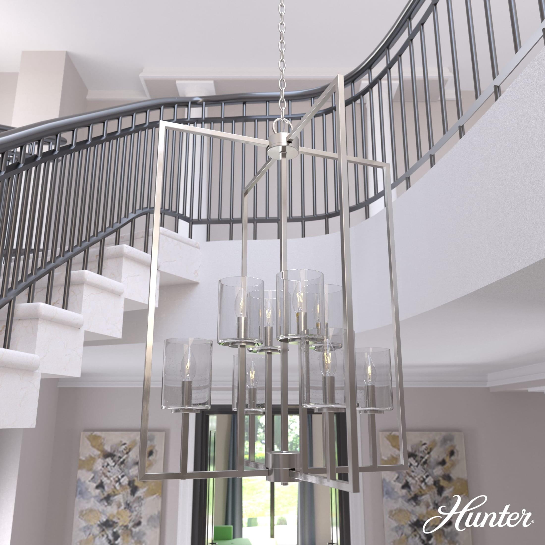 Hunter Fan Kerrison 8 - Light Geometric Large Foyer Pendant