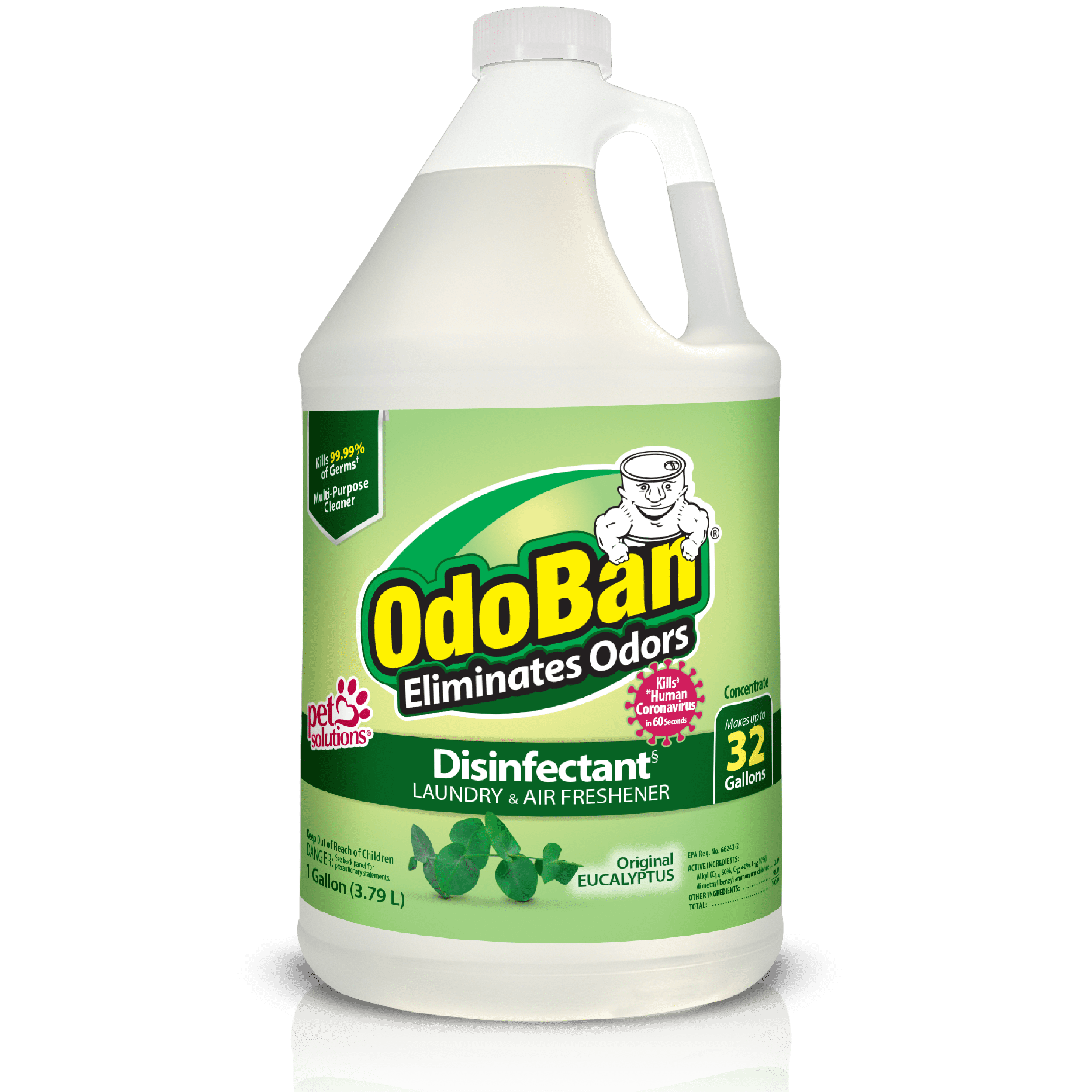 OdoBan Disinfectant Concentrate and Odor Eliminator, Original Eucalyptus Scent