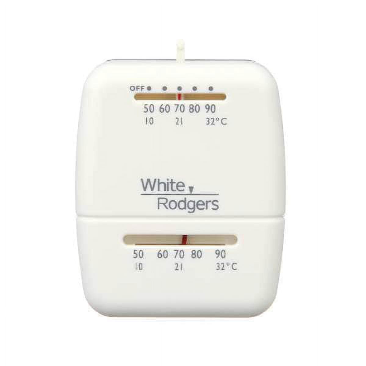 White-Rodgers 1C20101S1 White Rodgers Heating Thermostat - White