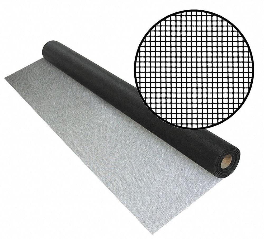 Phifer Screen,Fiberglass,48 in.x25 ft.,Black 3027671