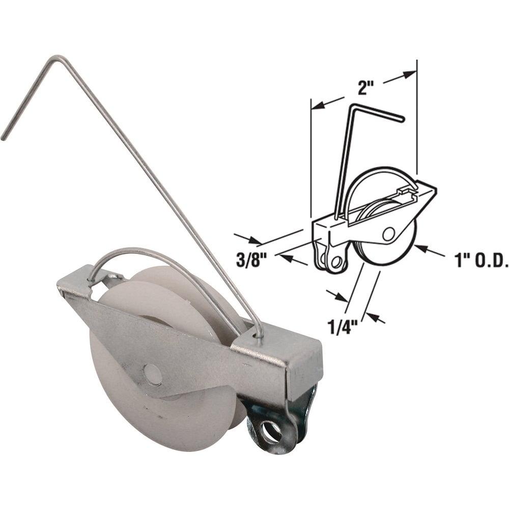 Arcadia-Style 1" Nylon Sliding Screen Door Roller Assembly (2-Pack)