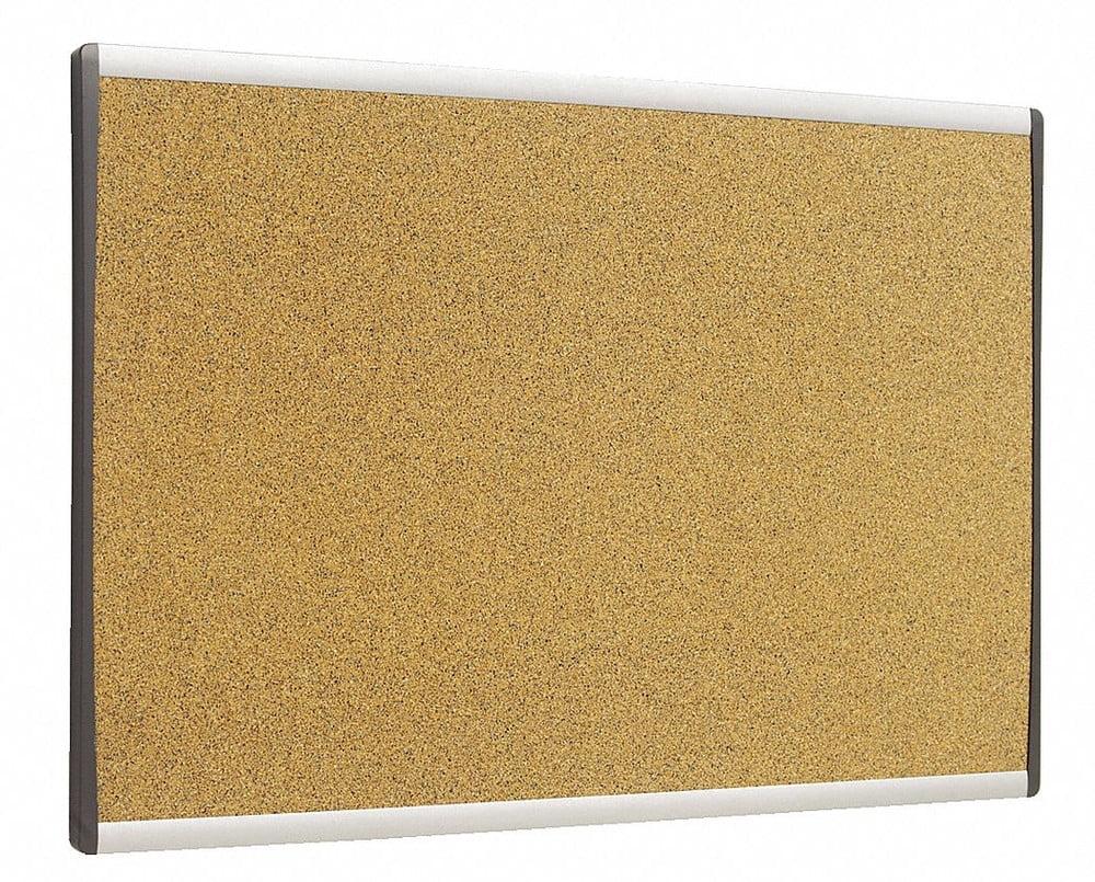 Quartet ARC Frame Cork Cubicle Board 18 x 30 Tan Aluminum Frame ARCB3018