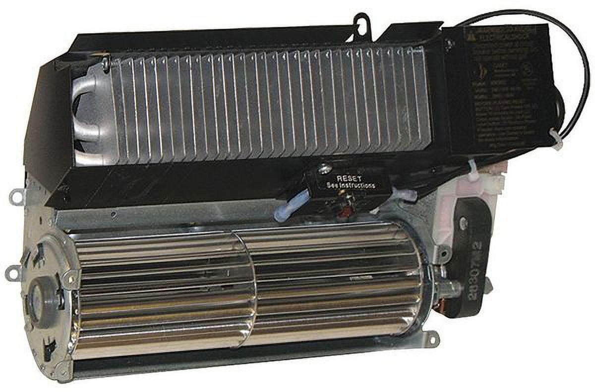 Black 1500W Electric Forced Air Wall Heater with Thermostat