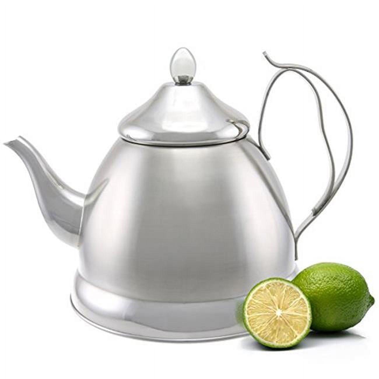 Brushed Stainless Steel 2.0 Qt Tea Kettle with Infuser