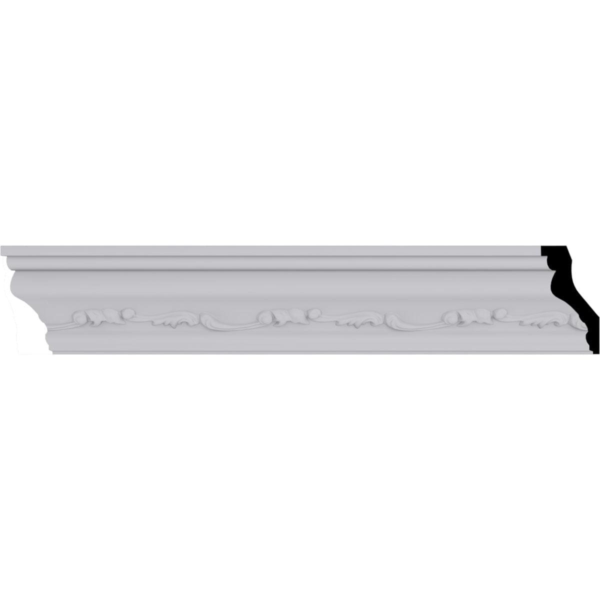 Ekena Millwork 2 3/4"H x 1 1/2"P x 3 1/8"F x 94 1/2"L Nexus Crown Moulding