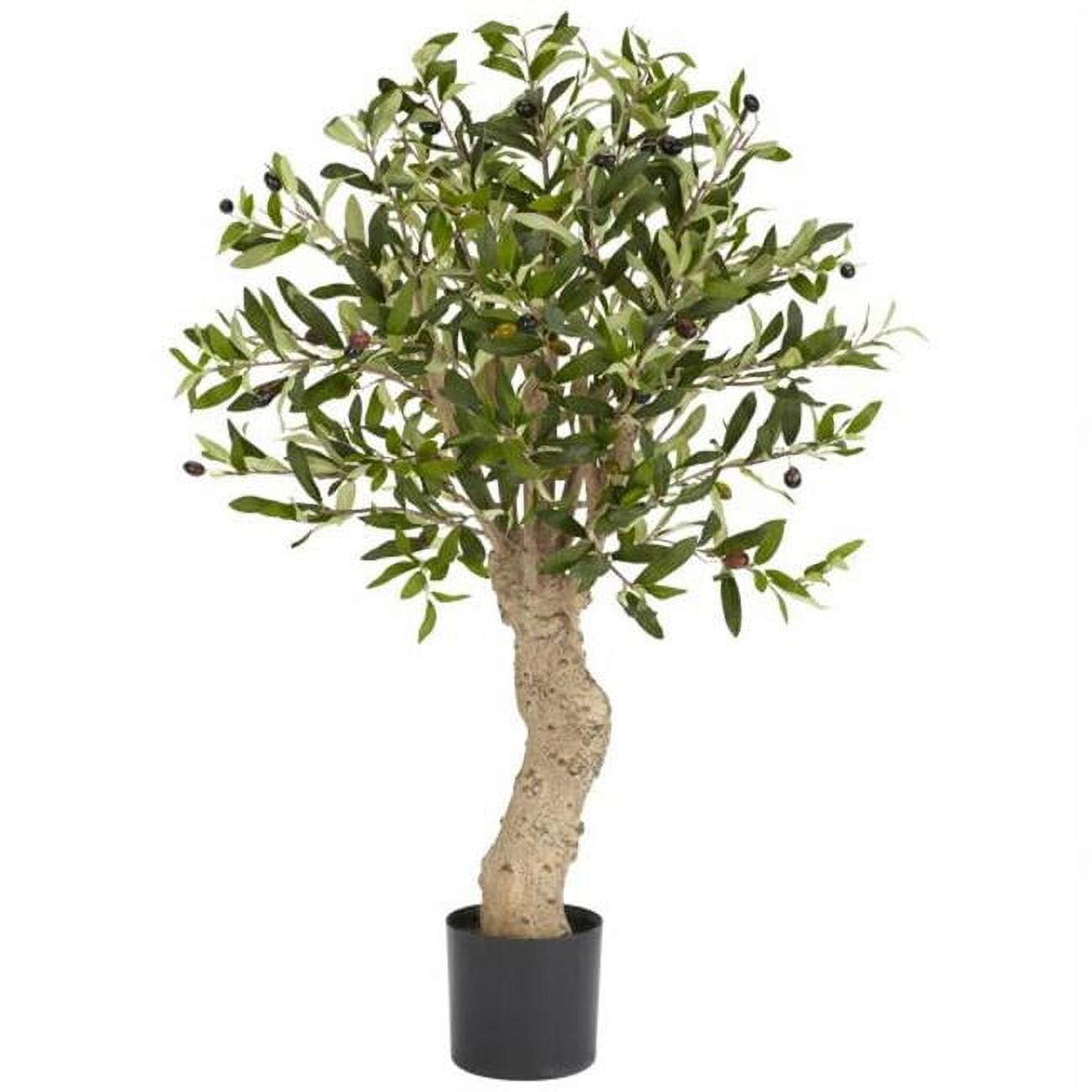 Mediterranean Bliss 29" Faux Olive Tree in Pot