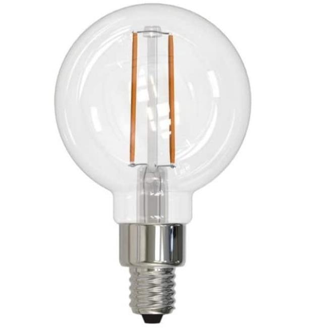 2.5W Clear Filament G16 Candelabra E12 LED Light Bulb Pack of 4