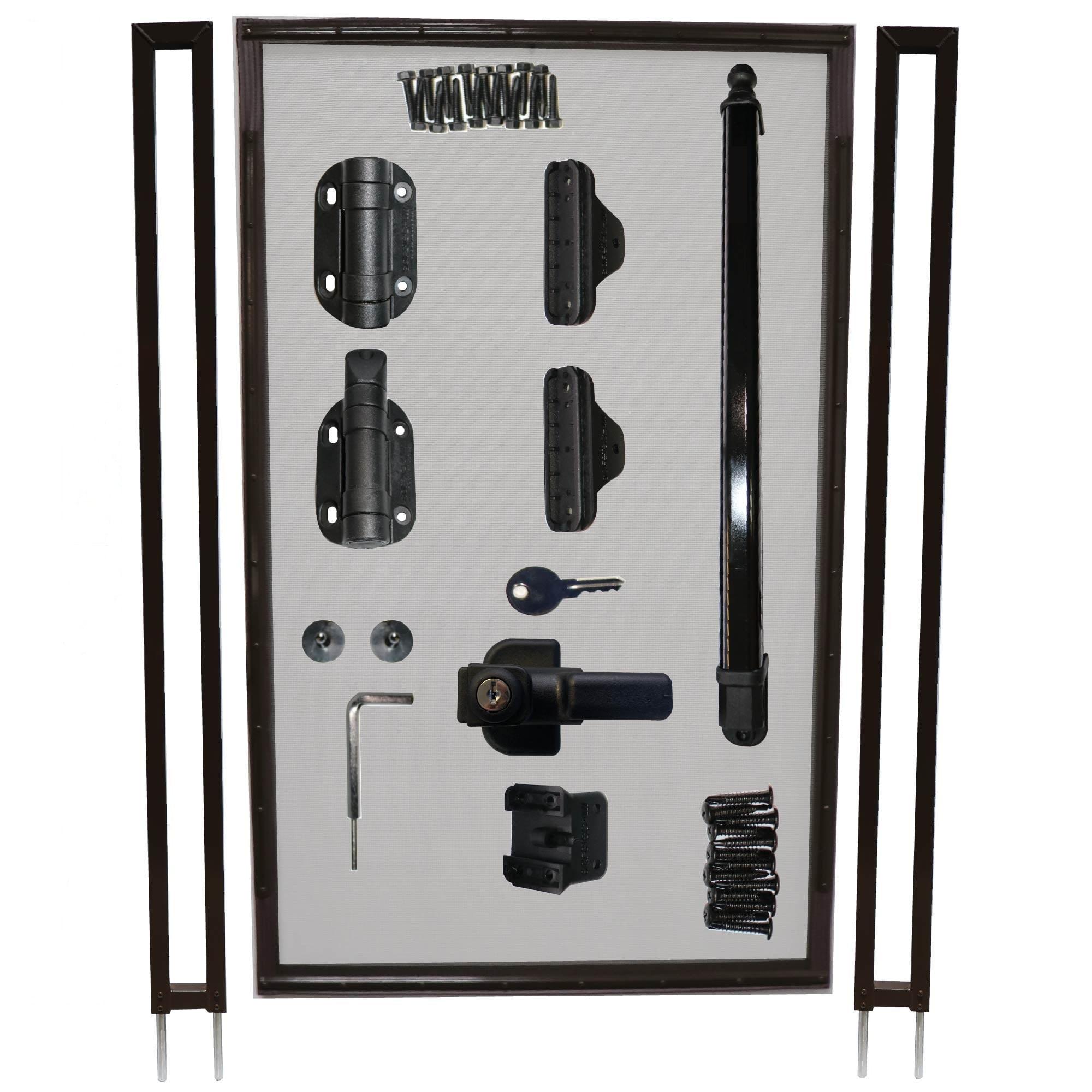 PoolfenceDIY Wide Pool Fence DIY Flat Top Vinyl Gate & Reviews | Wayfair