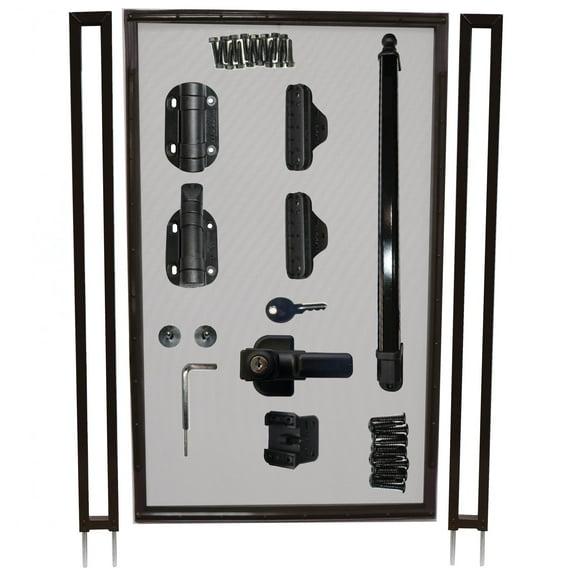 PoolfenceDIY Wide Pool Fence DIY Flat Top Vinyl Gate & Reviews | Wayfair