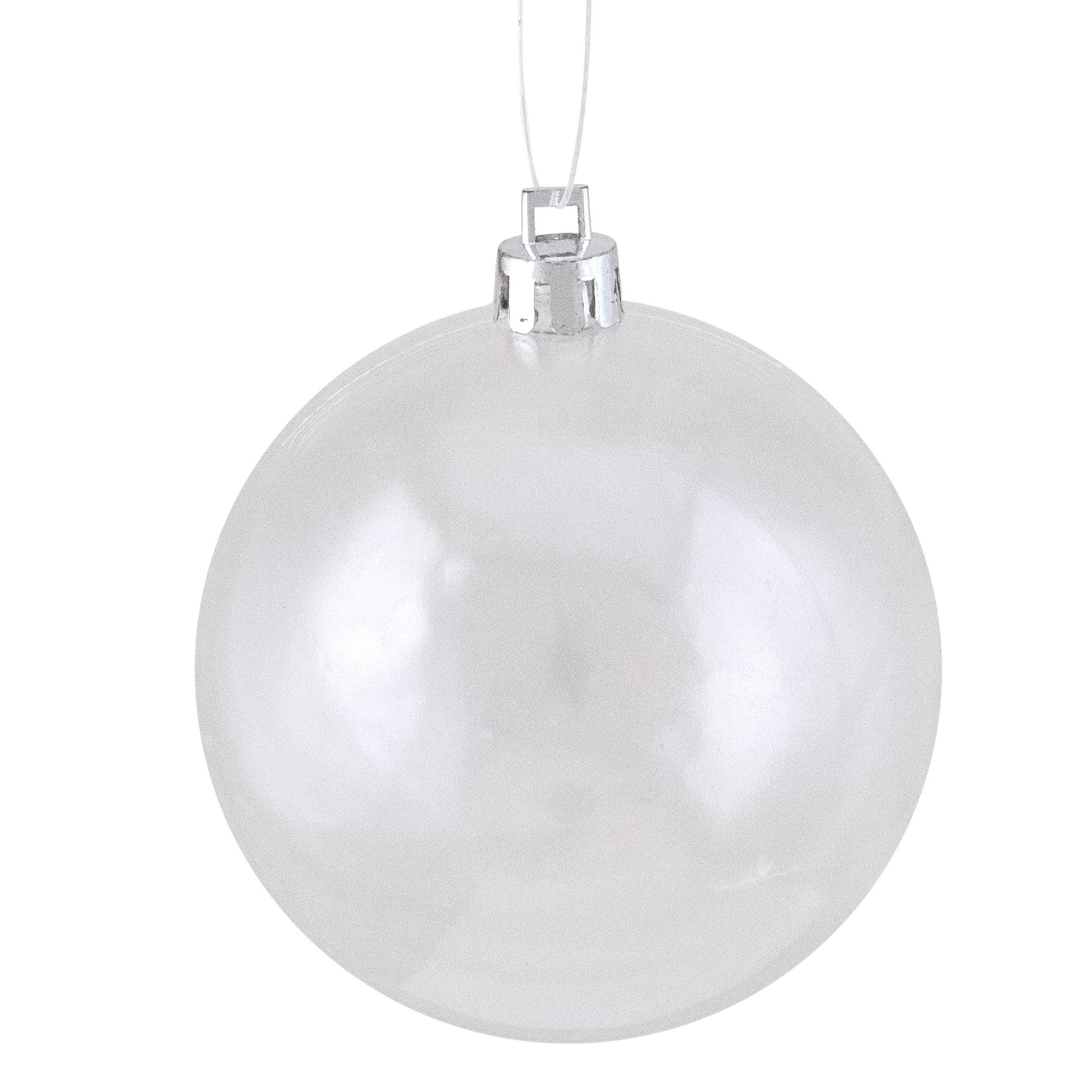 2.75" Clear Shiny Shatterproof Plastic Christmas Ornament