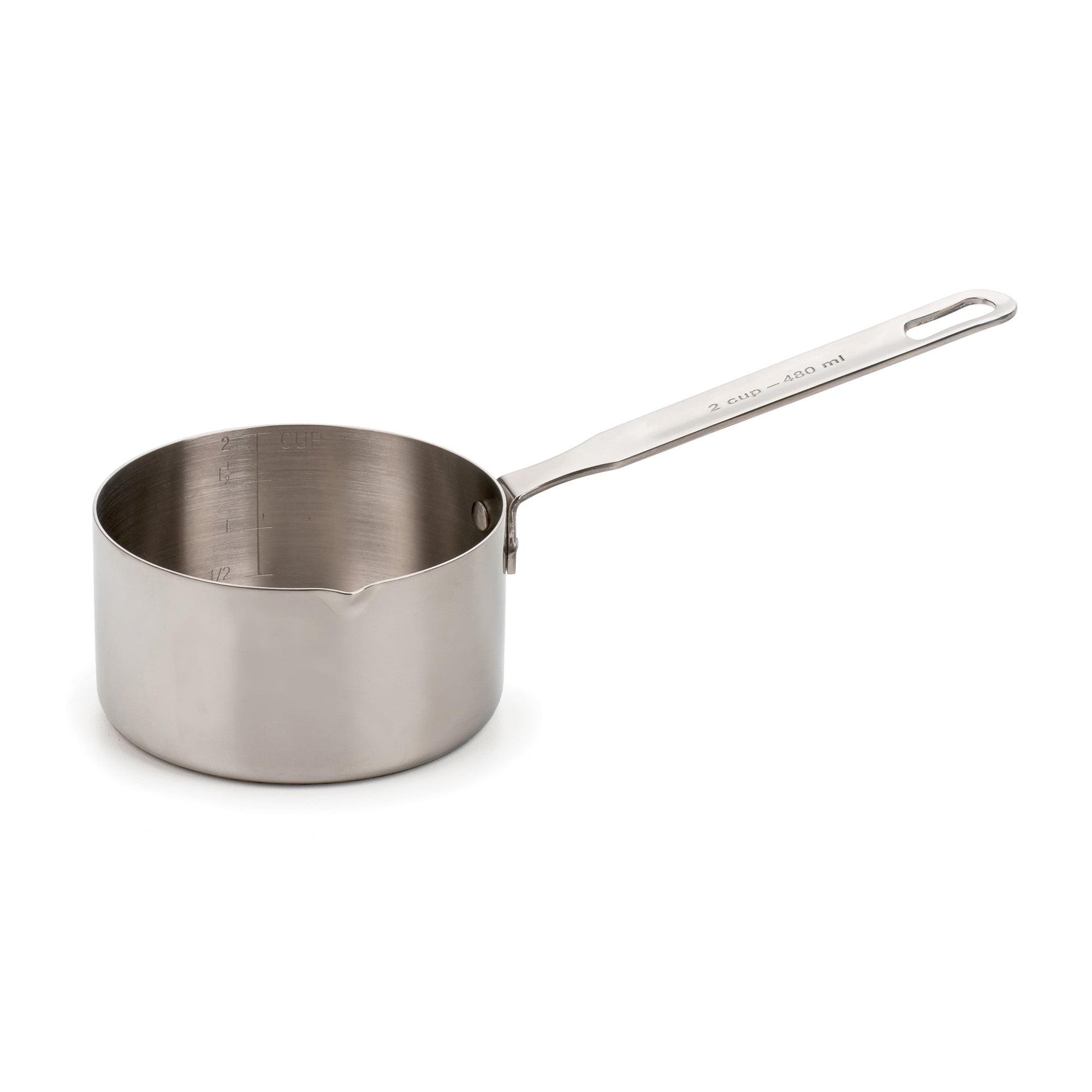 RSVP International Endurance Stainless Steel Measuring Pan Scoop, 2 Cups