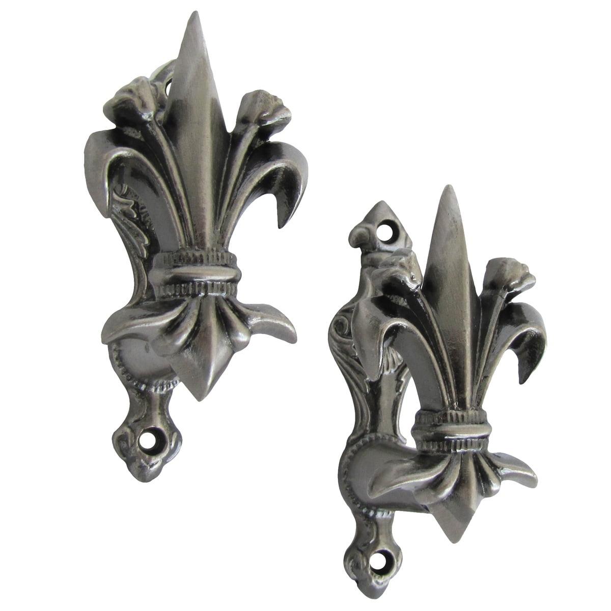 Fleur De Lis Living Vince Iron Wall Wall Hook (Set of 2)