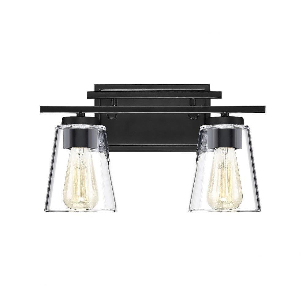 Savoy House Calhoun 2 - Light Vanity in  Black