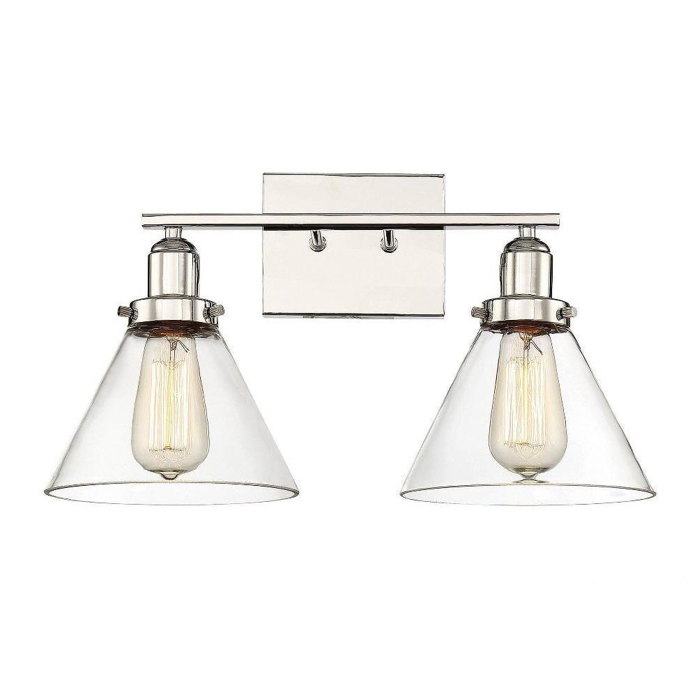 Catalina 2 Light Transparent Dimmable Vanity Light