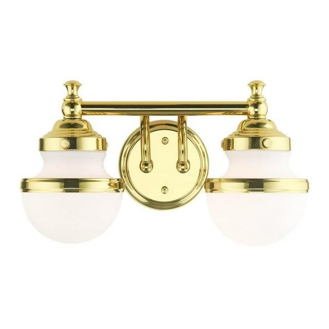 Livex Lighting Oldwick 2 - Light Vanity in  Polished Brass