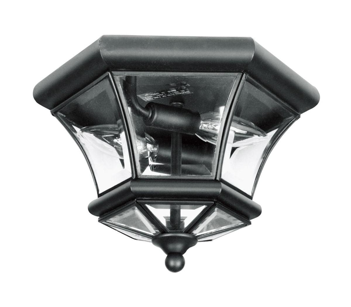 Livex Lighting Monterey/Georgetown 2 - Light Flush Mount in  Black