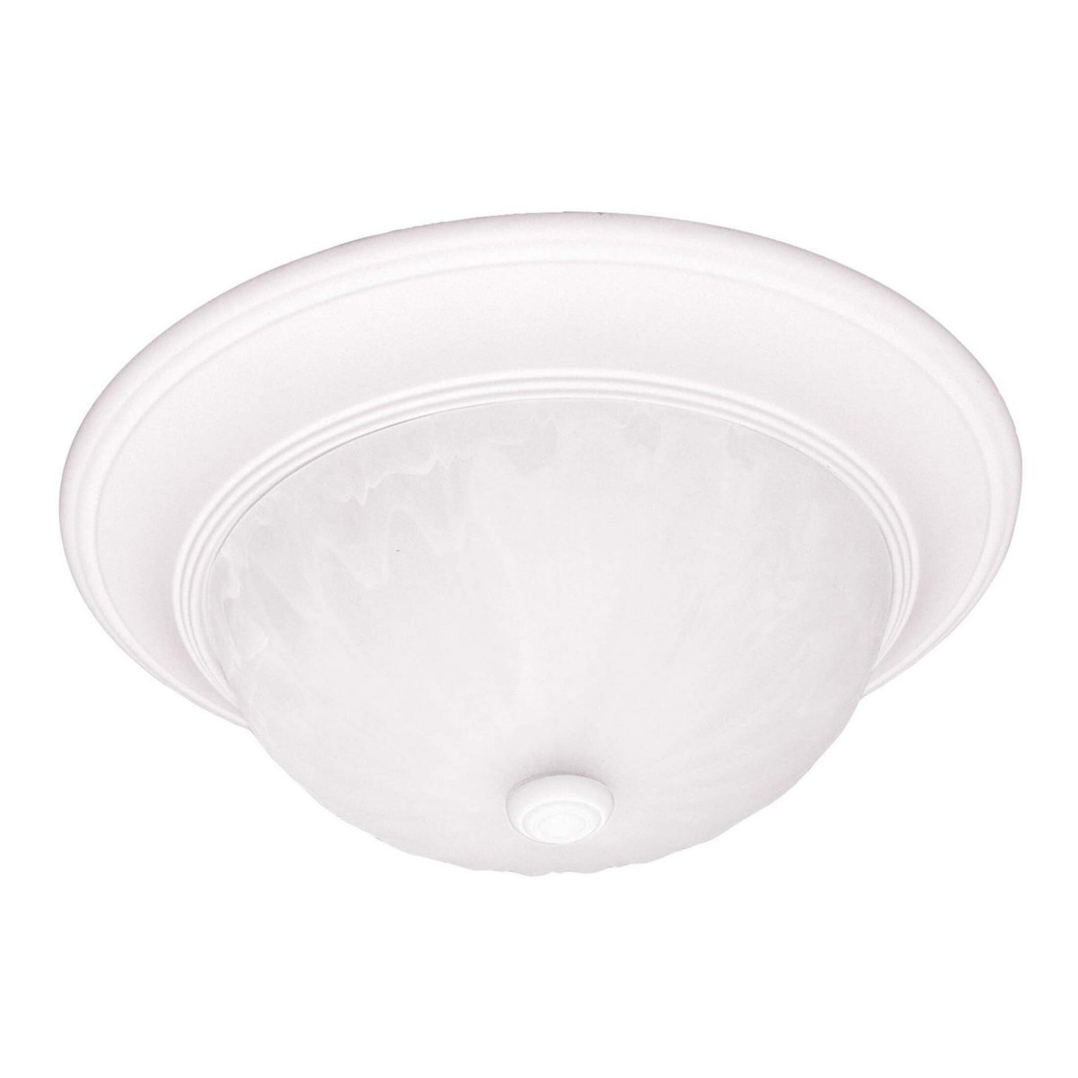 2-Light Ceiling Light in Matte White