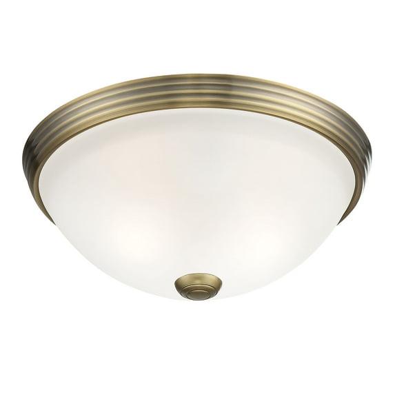Savoy House NULL 2 - Light Flush Mount in Warm Brass