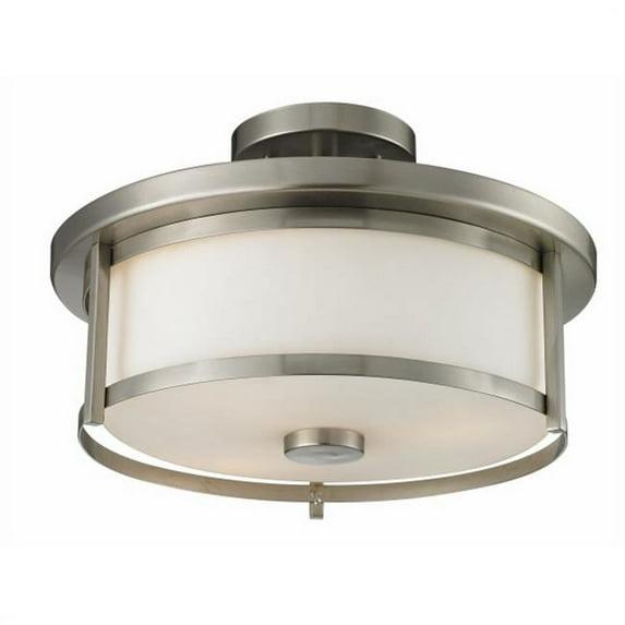 Z-Lite Savannah 2 - Light Semi-Flush Mount in Brushed Nickel
