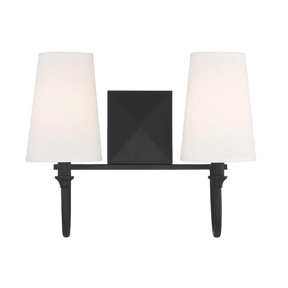 Savoy House Cameron 2 - Light Vanity in  Matte Black