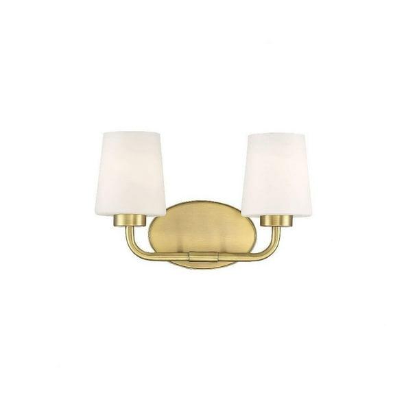Fitz 2 Light Frosted Dimmable Vanity Light