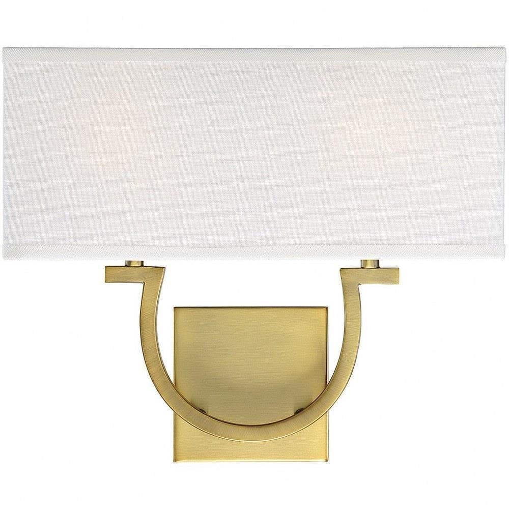 Savoy House Rhodes 2 - Light Wall Light in Warm Brass