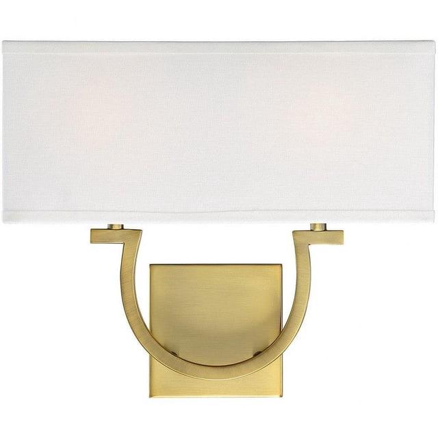 Savoy House Rhodes 2 - Light Wall Light in Warm Brass